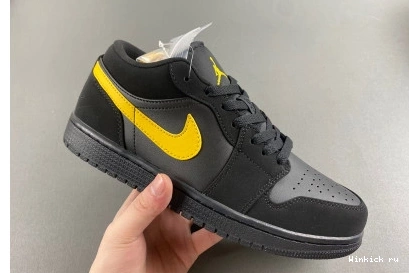 'Black 1 Low University Gold' Air Jordan 0728